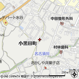 三重県松阪市小黒田町周辺の地図