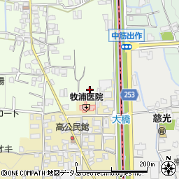 奈良県香芝市上中715周辺の地図