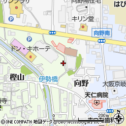 大阪府羽曳野市樫山117周辺の地図