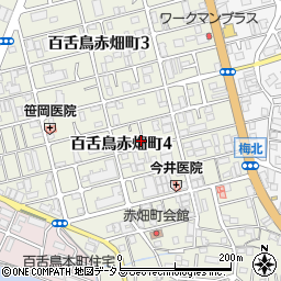 大阪府堺市北区百舌鳥赤畑町周辺の地図