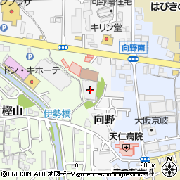 大阪府羽曳野市樫山118周辺の地図