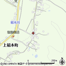 岡山県井原市上稲木町423周辺の地図