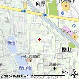 大阪府羽曳野市樫山324周辺の地図