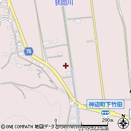 広島県福山市神辺町下竹田1034周辺の地図