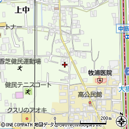 奈良県香芝市上中289-8周辺の地図