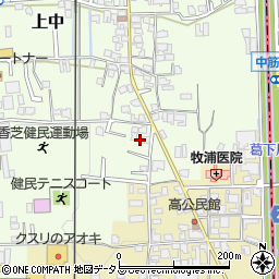 奈良県香芝市上中289-8周辺の地図