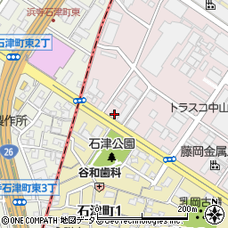 大阪府堺市堺区石津北町44-3周辺の地図