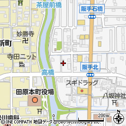 奈良県磯城郡田原本町阪手168-2周辺の地図