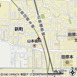 奈良県磯城郡田原本町新町77周辺の地図