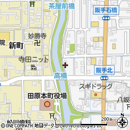奈良県磯城郡田原本町阪手166-1周辺の地図