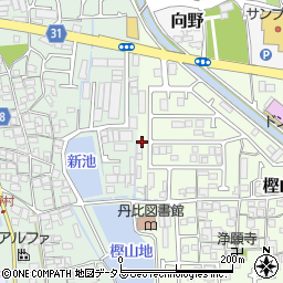 大阪府羽曳野市樫山319周辺の地図