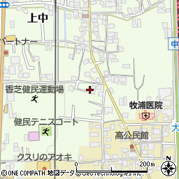 奈良県香芝市上中287-10周辺の地図