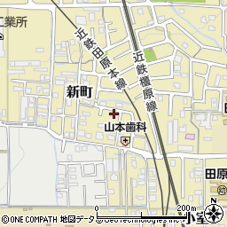 奈良県磯城郡田原本町新町208-5周辺の地図