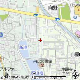 大阪府羽曳野市樫山317周辺の地図
