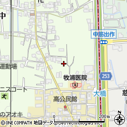 奈良県香芝市上中401-1周辺の地図