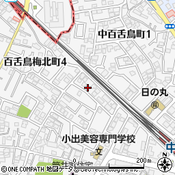 大阪府堺市北区中百舌鳥町4丁11周辺の地図