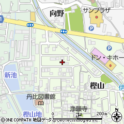 大阪府羽曳野市樫山310周辺の地図