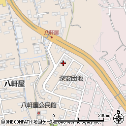 広島県福山市加茂町八軒屋261周辺の地図