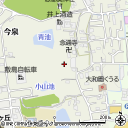 奈良県香芝市今泉周辺の地図