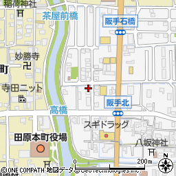 奈良県磯城郡田原本町阪手178周辺の地図