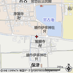 奈良県磯城郡田原本町保津156周辺の地図
