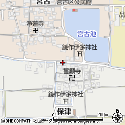 奈良県磯城郡田原本町保津155周辺の地図