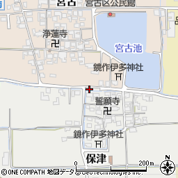 奈良県磯城郡田原本町保津153周辺の地図