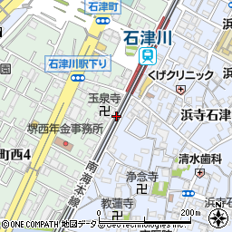 堺市立　石津川駅前第２自転車等駐車場管理室周辺の地図