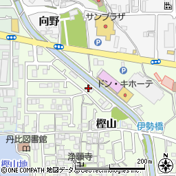 大阪府羽曳野市樫山359周辺の地図