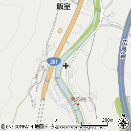 広島県広島市安佐北区安佐町飯室1351周辺の地図