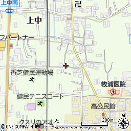 奈良県香芝市上中229-1周辺の地図