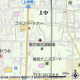 奈良県香芝市上中241周辺の地図