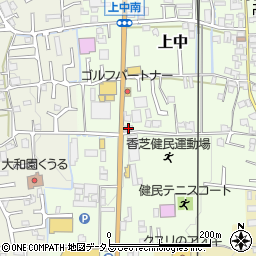 奈良県香芝市上中251-3周辺の地図