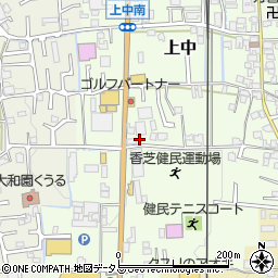 奈良県香芝市上中250-3周辺の地図