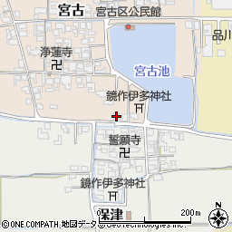 奈良県磯城郡田原本町宮古58-7周辺の地図