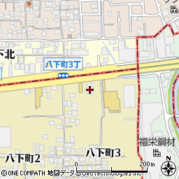 大阪府堺市東区八下町3丁10周辺の地図