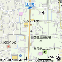 奈良県香芝市上中251周辺の地図