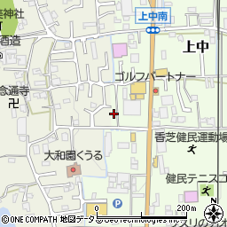 奈良県香芝市上中261-8周辺の地図