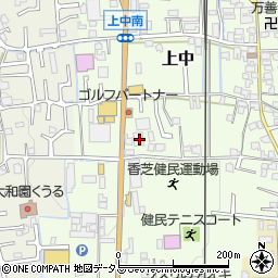 奈良県香芝市上中250周辺の地図