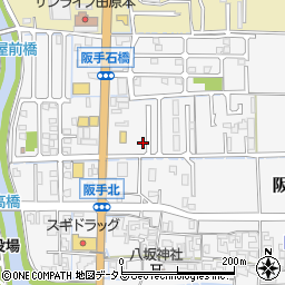 奈良県磯城郡田原本町阪手124周辺の地図