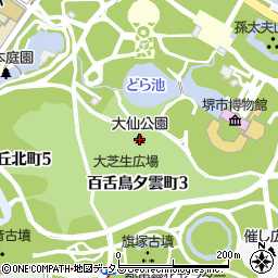 大仙公園周辺の地図