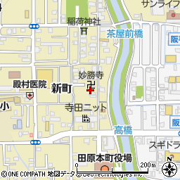 奈良県磯城郡田原本町新町307周辺の地図