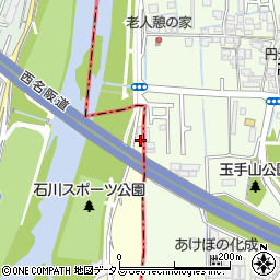 大阪府羽曳野市川向2周辺の地図