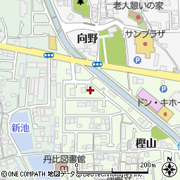 大阪府羽曳野市樫山287周辺の地図