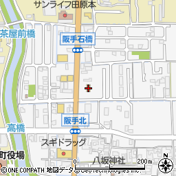 ローソン田原本阪手店周辺の地図