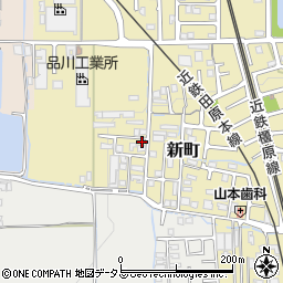 奈良県磯城郡田原本町新町190-8周辺の地図