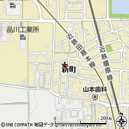 奈良県磯城郡田原本町新町198周辺の地図