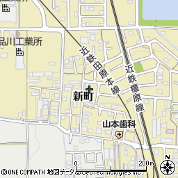 奈良県磯城郡田原本町新町376周辺の地図