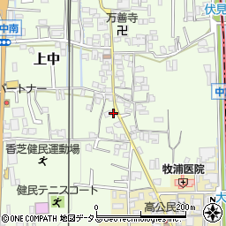 奈良県香芝市上中227-6周辺の地図
