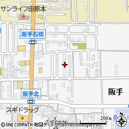 奈良県磯城郡田原本町阪手119周辺の地図